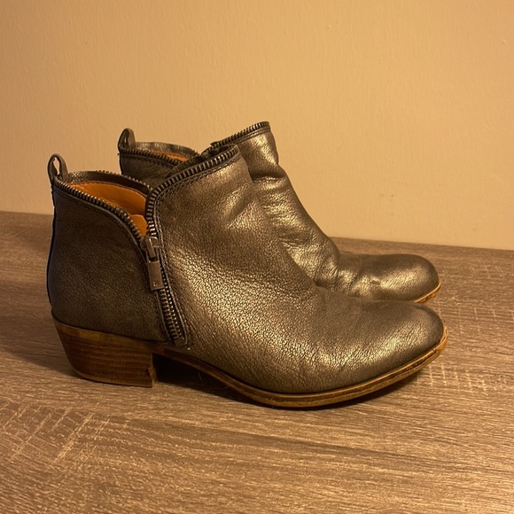 Metallic Lucky Brand Booties - Picture 2 of 5